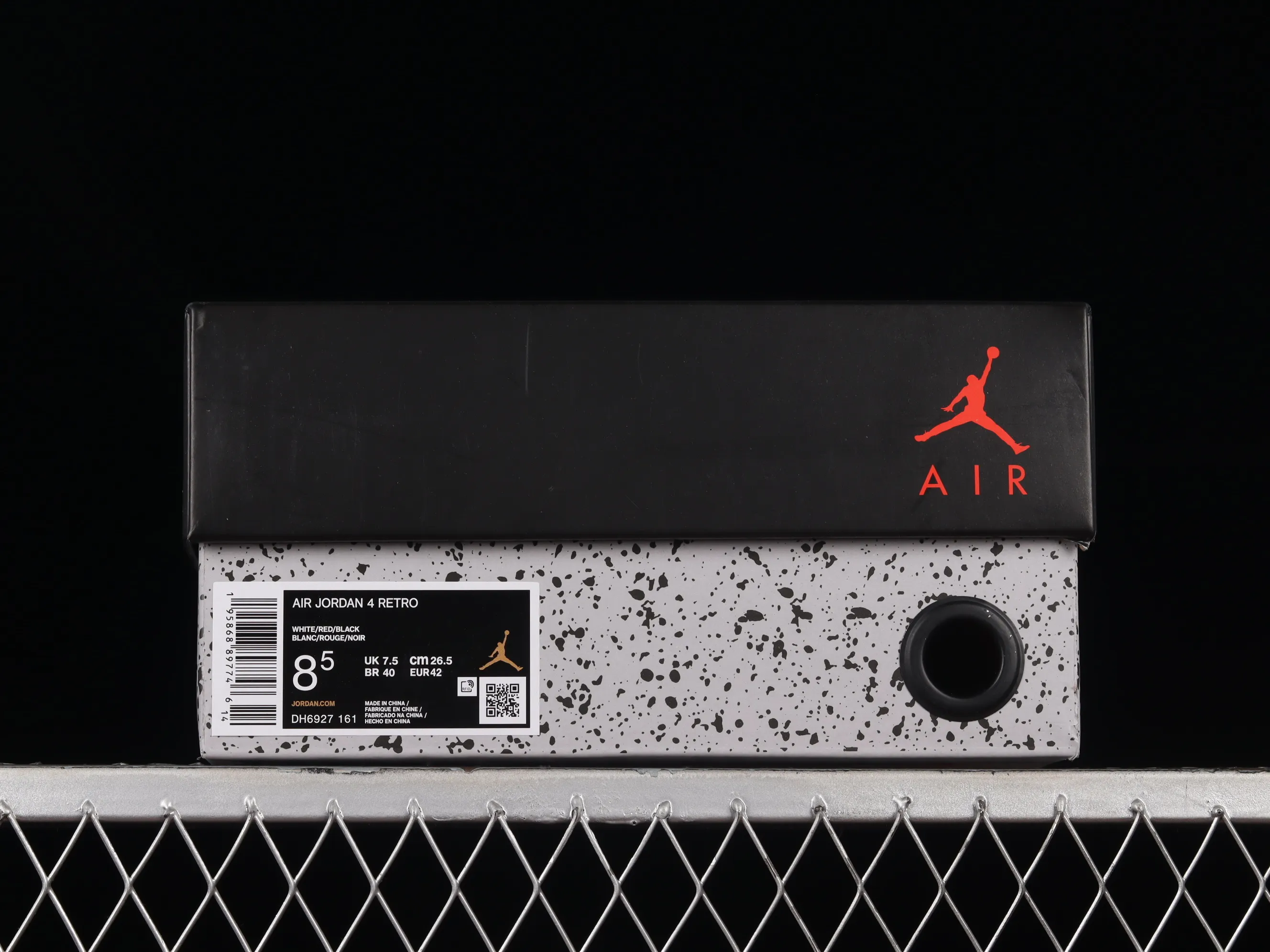 All categories Air Jordan Jordan series basketball shoes Air Jordan 4 Air Jordan 4 Red "Cement" AJ4 Joe 4 red cement reverse flame red DH6927-161